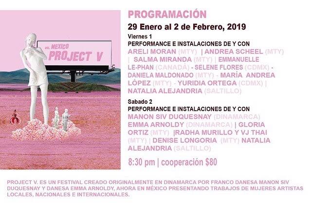 performance poetico denise longoria project v mexico espacio expectante areli moran 2019