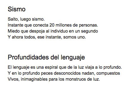 poemas de hace un año 2018-2019 salto luego sismo y lenguaje